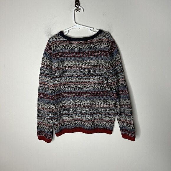 John Lewis Sweater Boys 9 Years Old Fair Isle Festive Cotton Wool Blend Classic - Picture 5 of 12